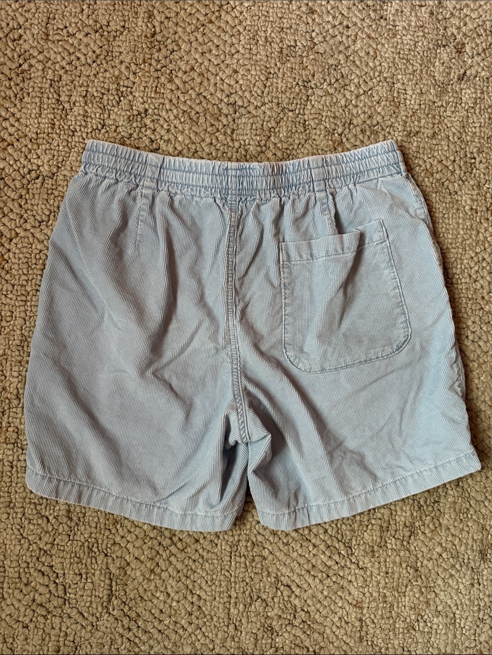 J. Crew Light Blue Elastic Waist Corduroy Shorts - Picture 7 of 7